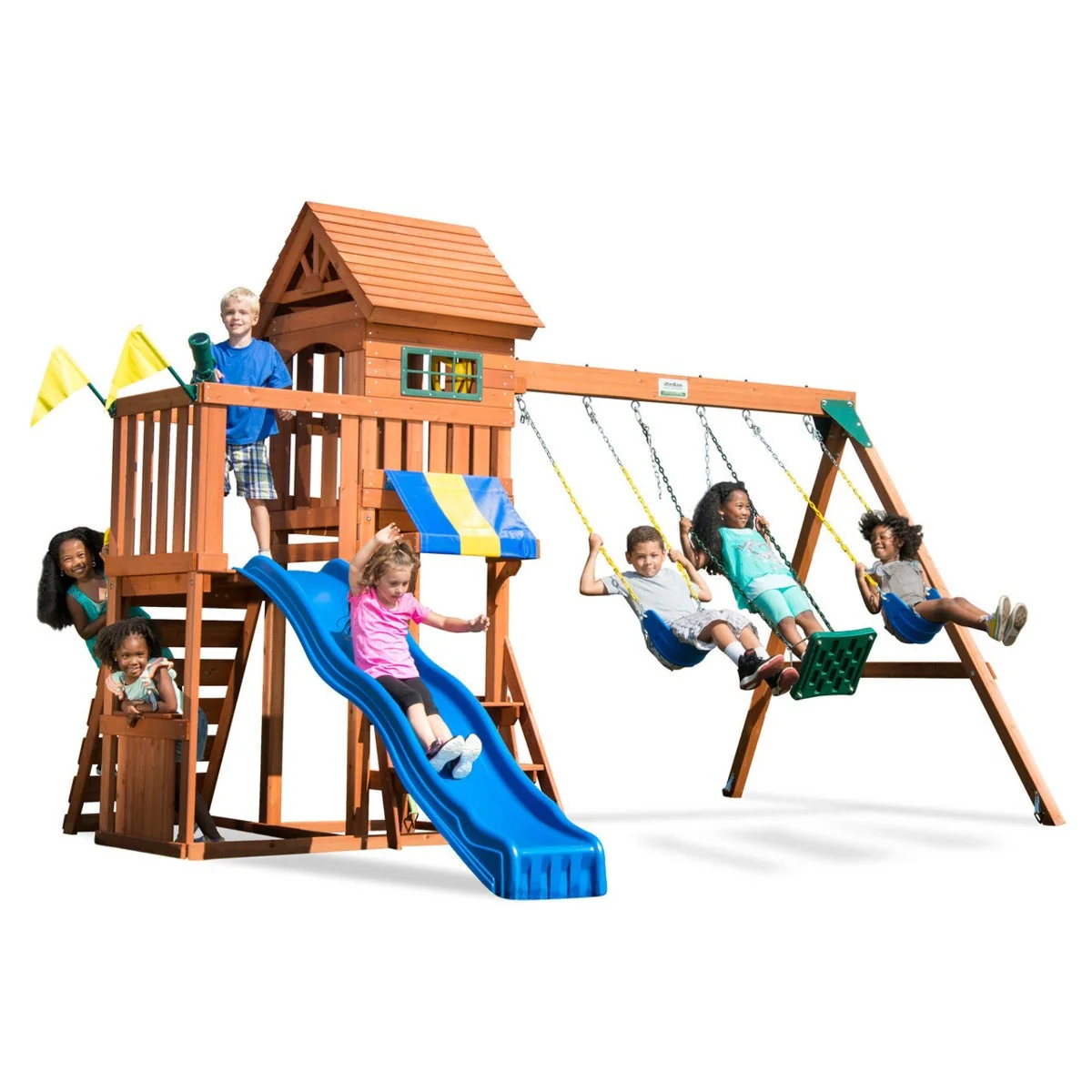 Adventure Transport Wooden Swing Set by Swing-N-Slide - Installation Available (Assembly) - Image 14
