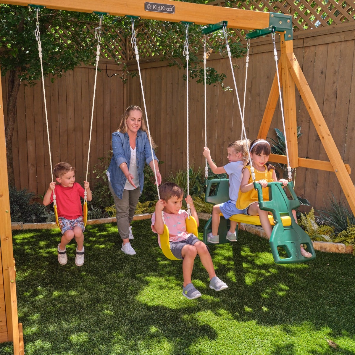 Bear Cave Lodge Swing Set / Playset - Installation Available (Assembly) - Image 10