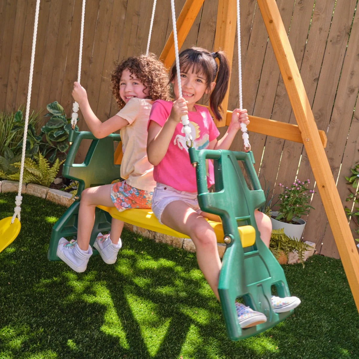 Bear Cave Lodge Swing Set / Playset - Installation Available (Assembly) - Image 7