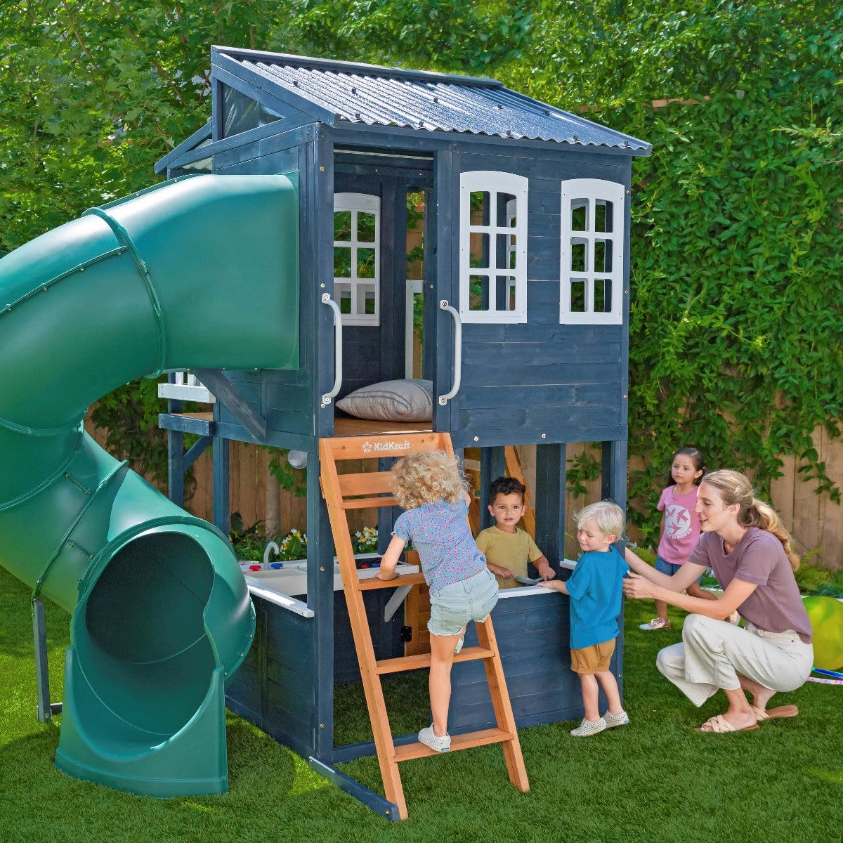 Cozy Escape Playhouse - Navy, Installation Available (Assembly) - Image 2