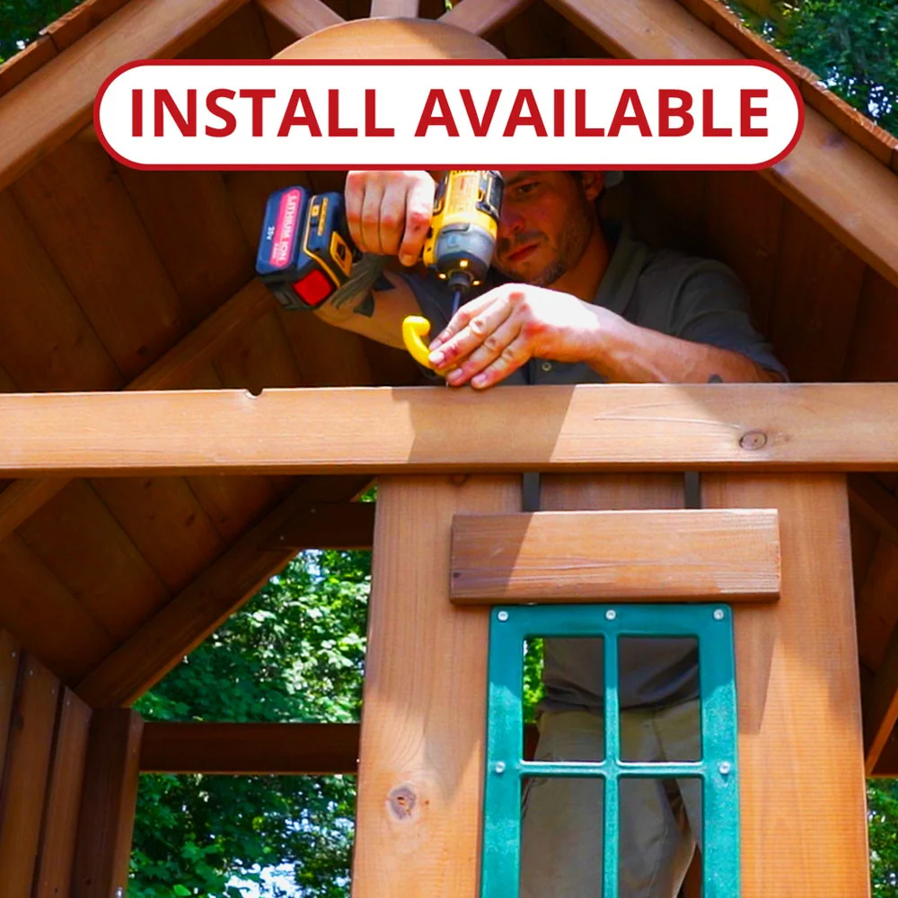 Denali Tower Wooden Swing Set by Swing-N-Slide - Installation Available (Assembly) - Image 7
