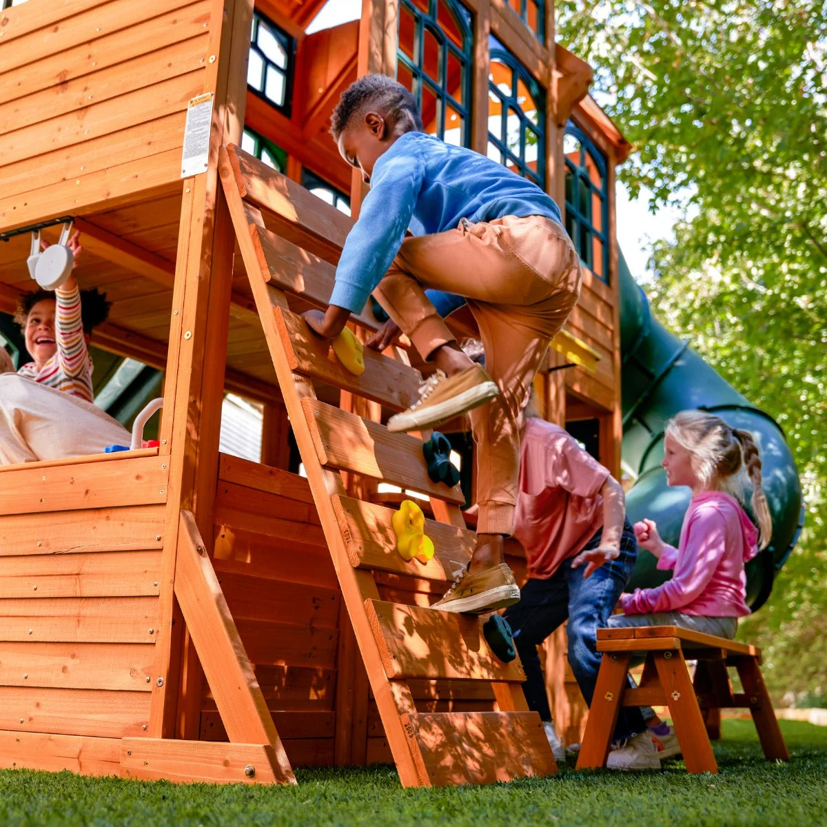Falcon Ridge Wooden Swing Set / Playset - Installation Available (Assembly) - Image 12