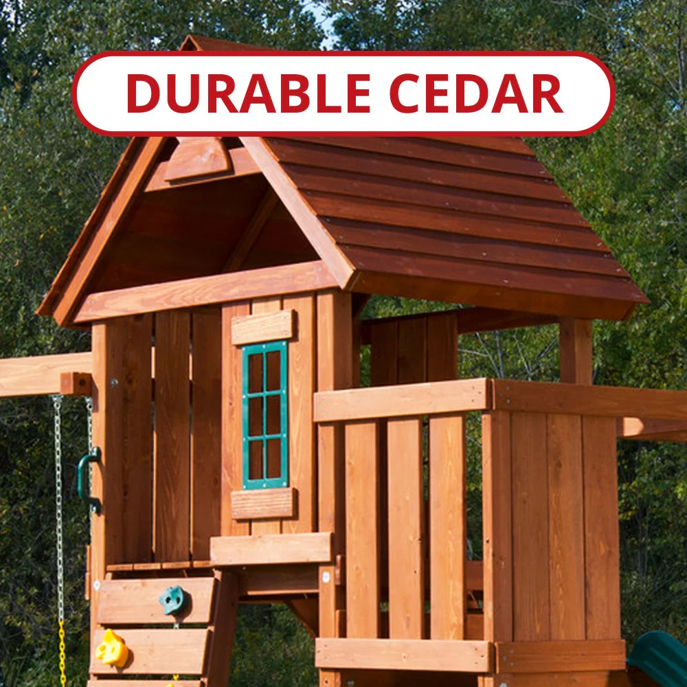 Knightsbridge Ultimate Wooden Swing Set by Swing-N-Slide - Image 5