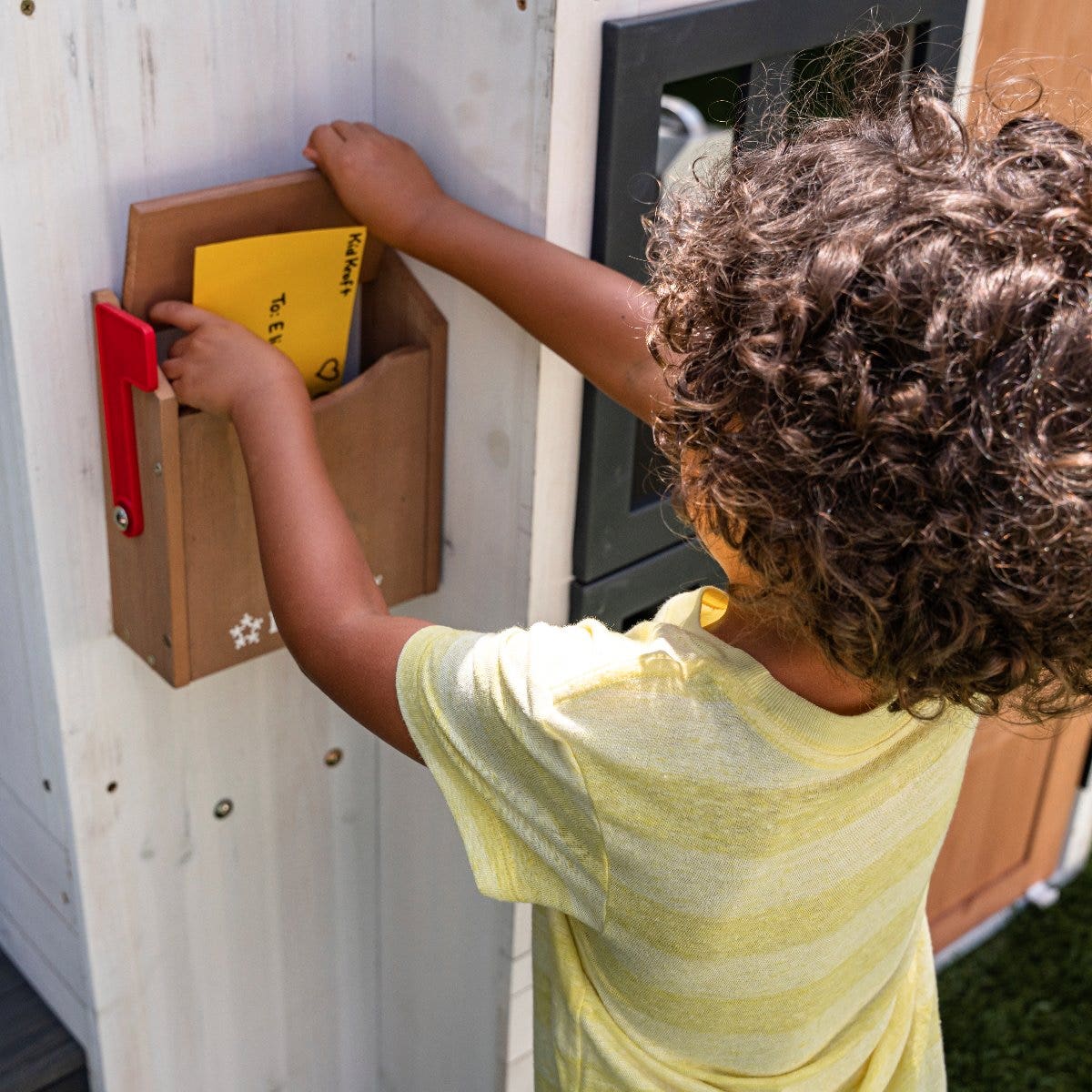 Modern Outdoor Playhouse - White & Raven - Image 4