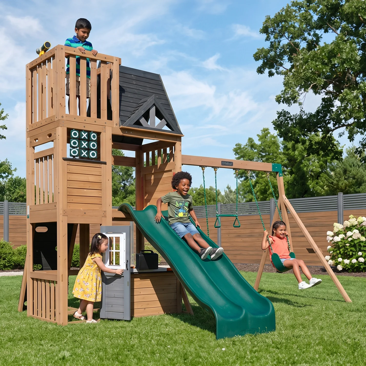 Parkwood Post Swing Set - Installation Available (Assembly)