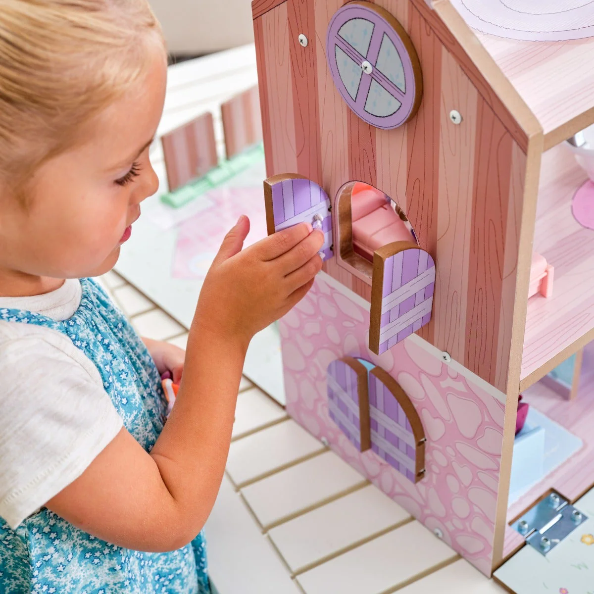 Play & Store Cottage Dollhouse - Image 7