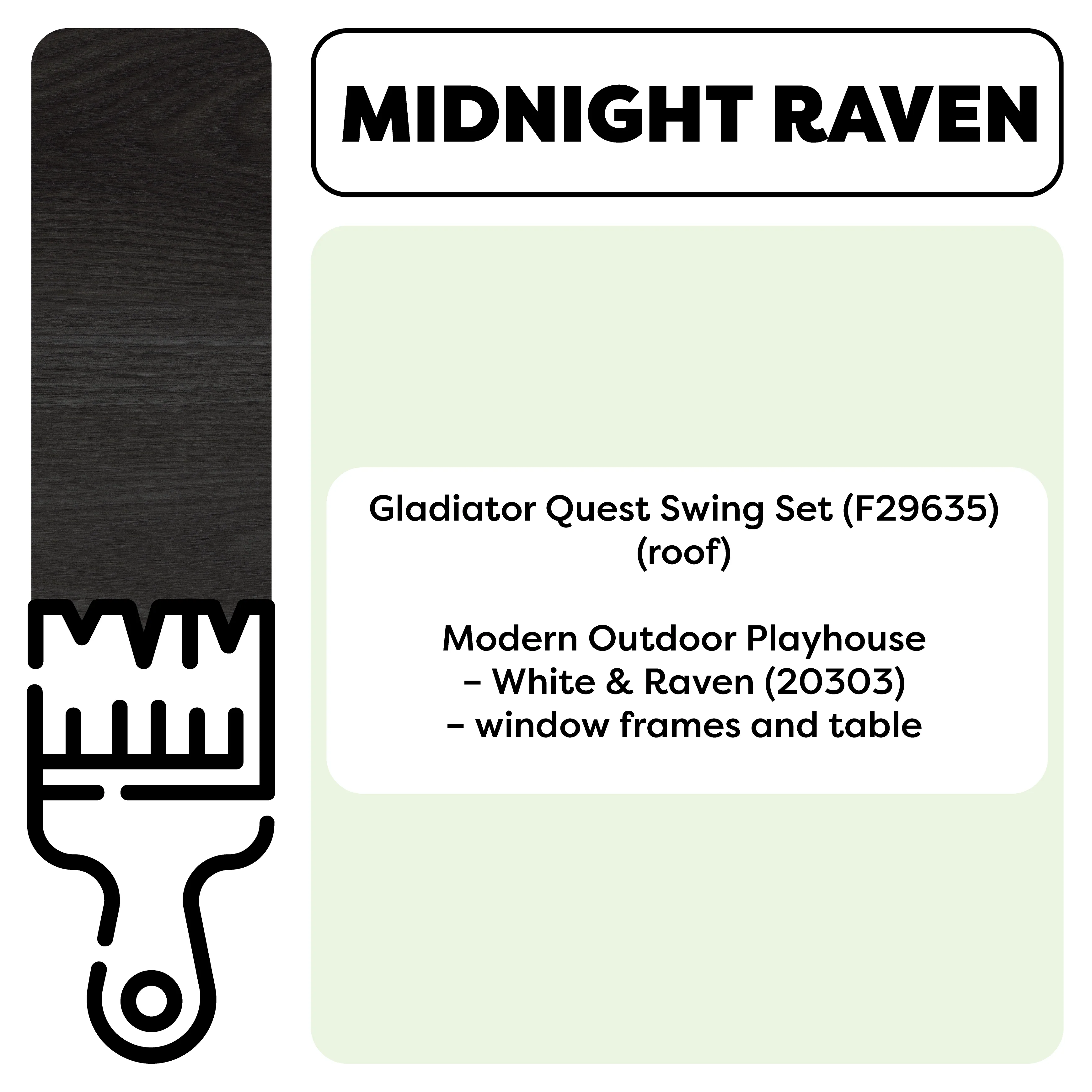 Swing Set/Playhouse Stain/Sealant β Midnight Raven (1 Gallon) - Image 3