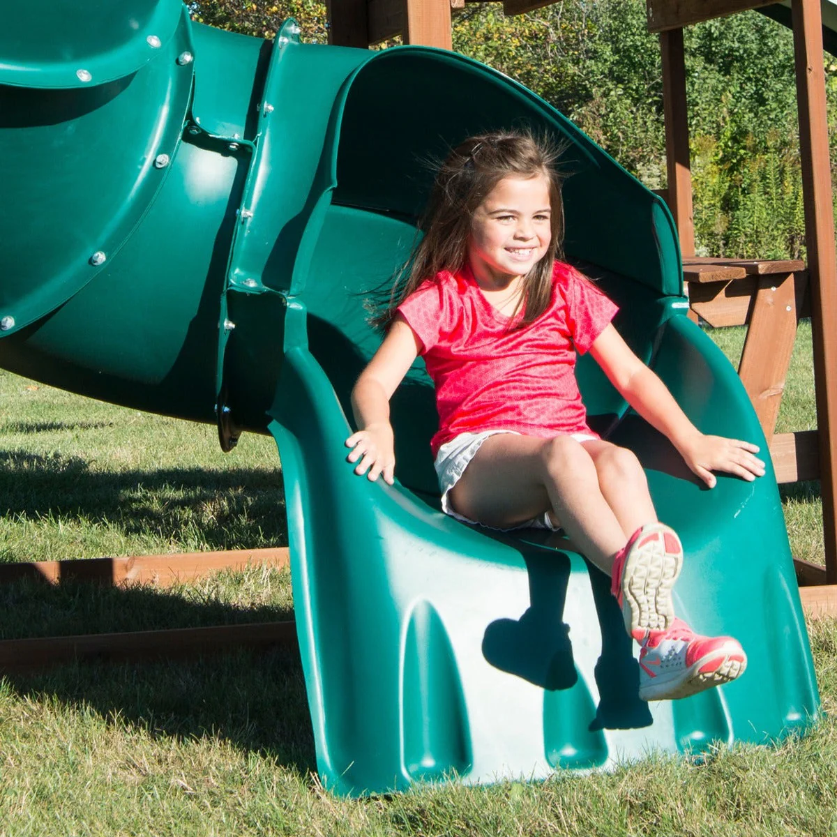 Twin Titan Turbo Wooden Swing Set by Swing-N-Slide - Installation Available (Assembly) - Image 3