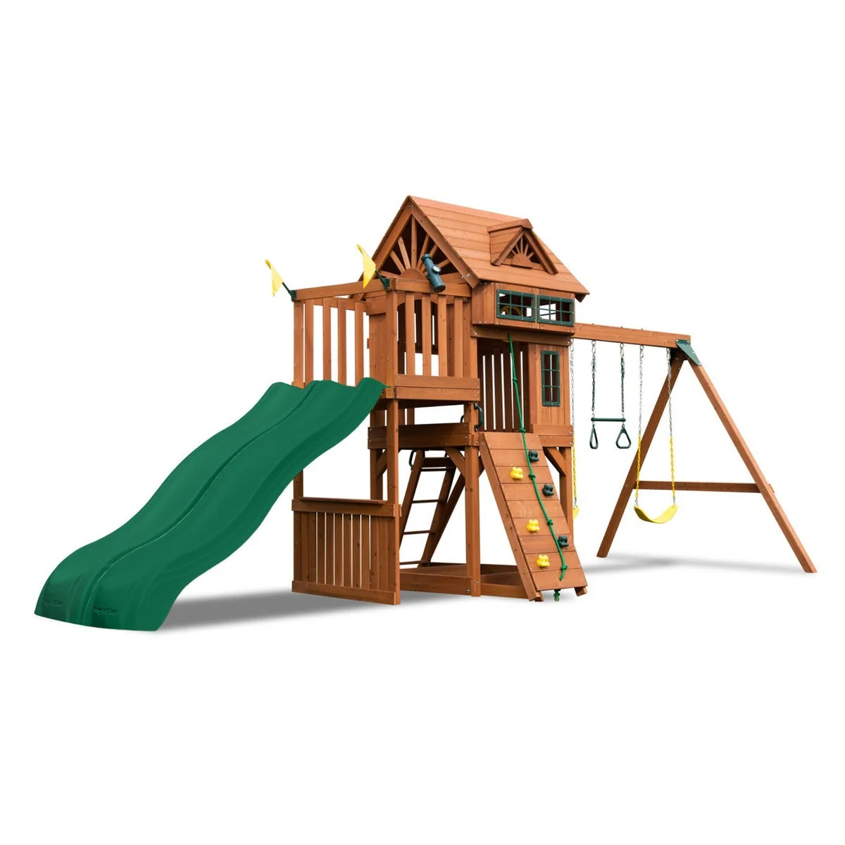 Twin Titan Wooden Swing Set by Swing-N-Slide - Installation Available (Assembly) - Image 10