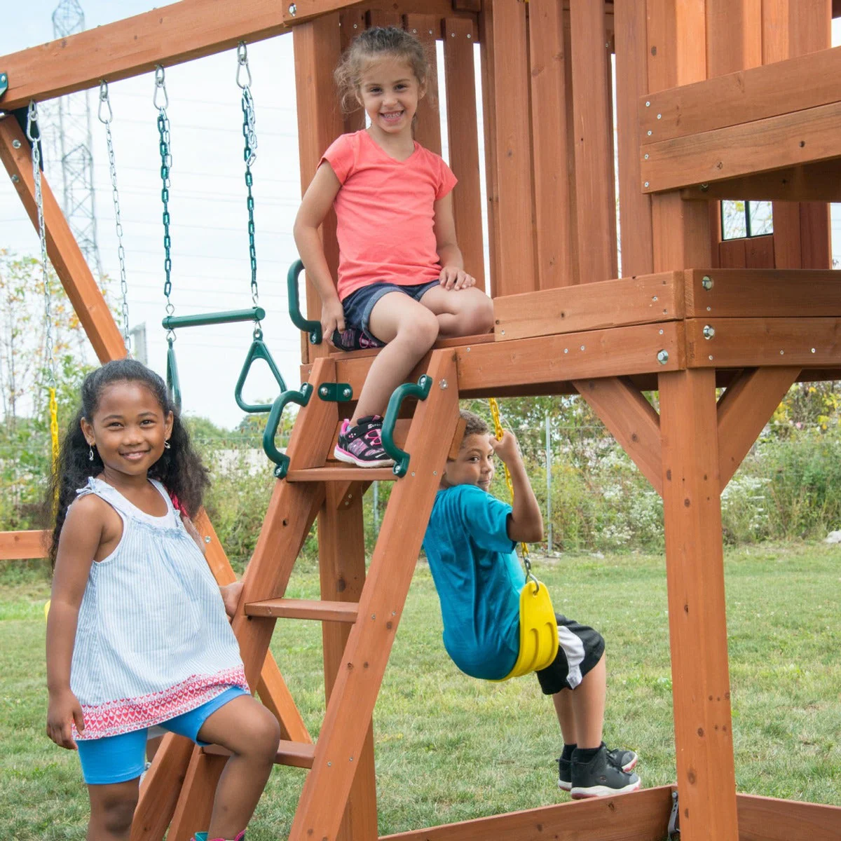 Twin Titan Wooden Swing Set by Swing-N-Slide - Installation Available (Assembly) - Image 4